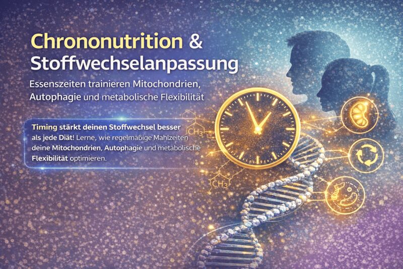 Chrononutrition und Stoffwechselanpassung – Essenszeiten trainieren Mitochondrien, Autophagie und metabolische Flexibilität